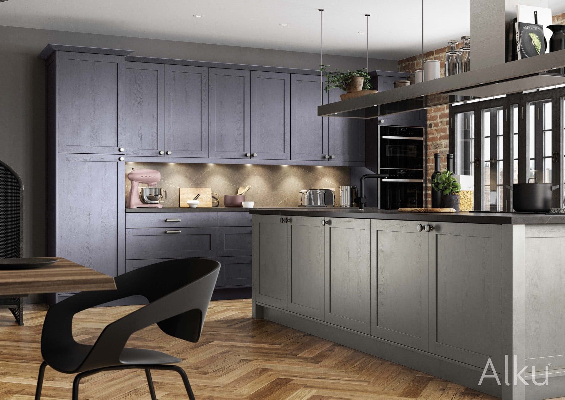 Alku Grey Wood Kitchen | Rowe Fitted Interiors