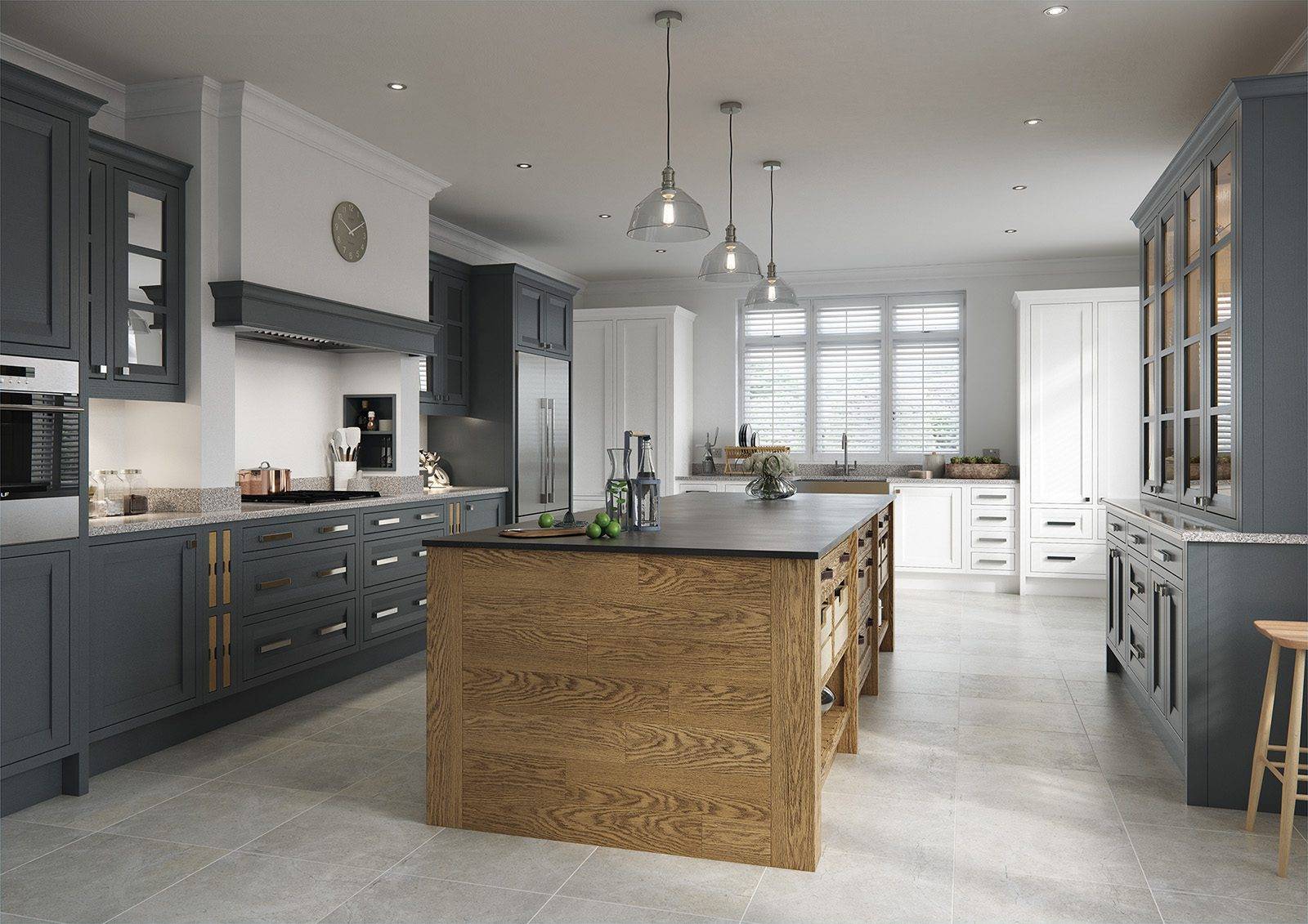 Aisling Modern Shaker Kitchen With Island | Rowe Fitted Interiors, Hoylake