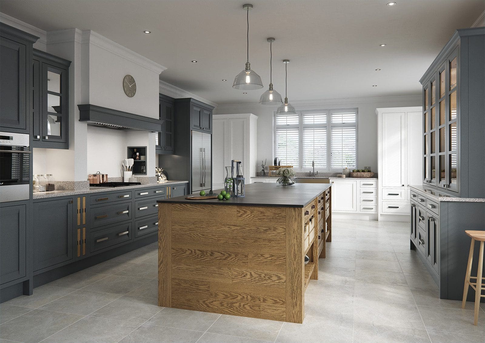 Aisling Modern Shaker Kitchen With Island | Rowe Fitted Interiors