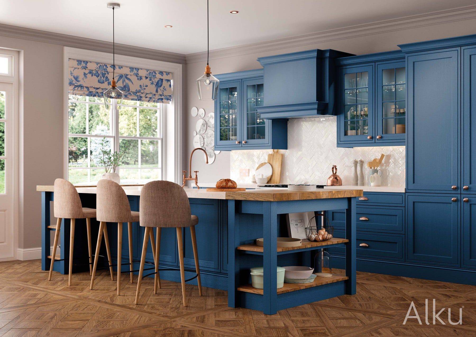 Alku Blue Shaker In Frame Kitchen | Rowe Fitted Interiors, Hoylake