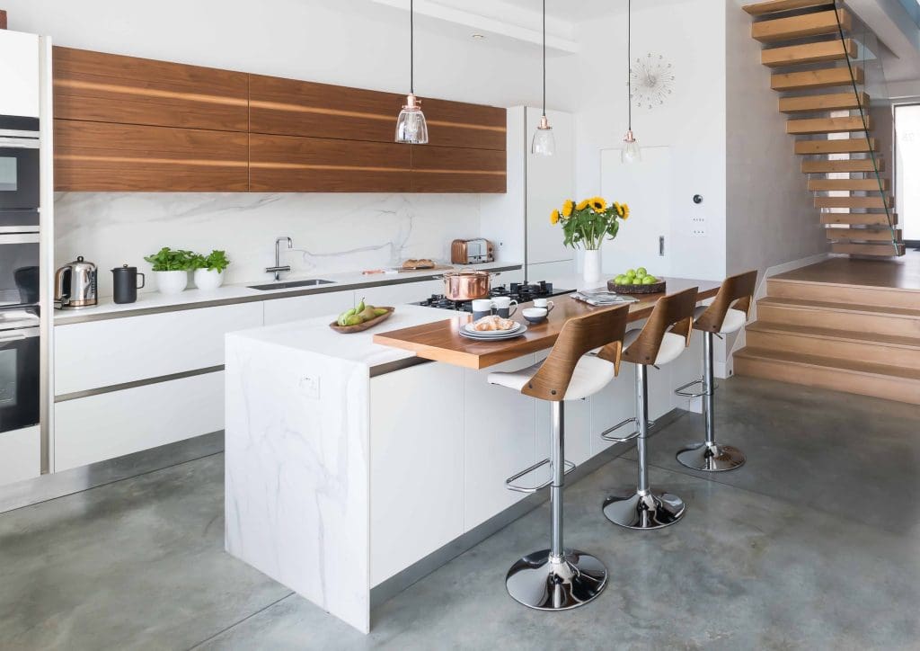 White And Wood Kitchen | Jaystone Kitchens, Oldham