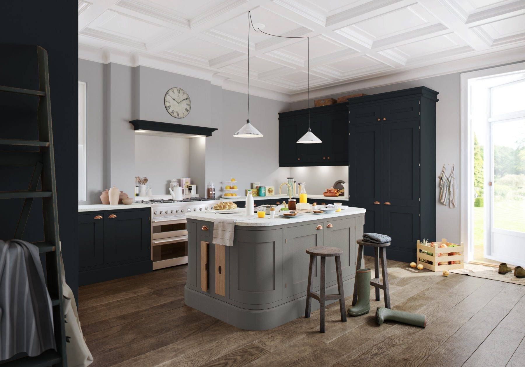 1909 White Country Kitchen 1 | Jaystone Kitchens, Oldham