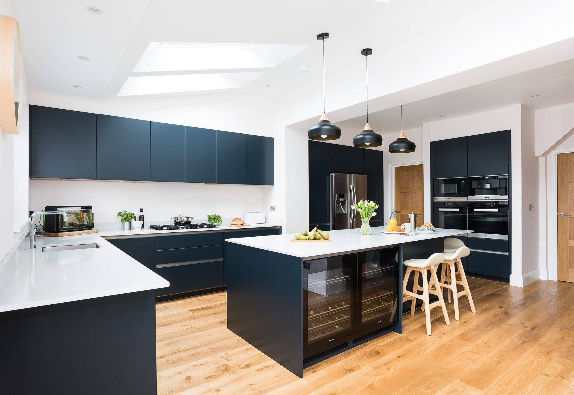 Nobilia Modern Matt White Handleless Kitchen | Jaystone Kitchens, Oldham
