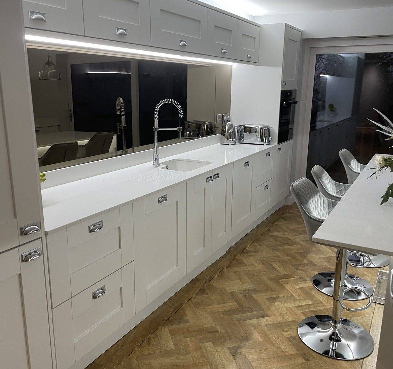 Nobilia Open Plan Traditional Feel Kitchen | Jaystone Kitchens, Oldham