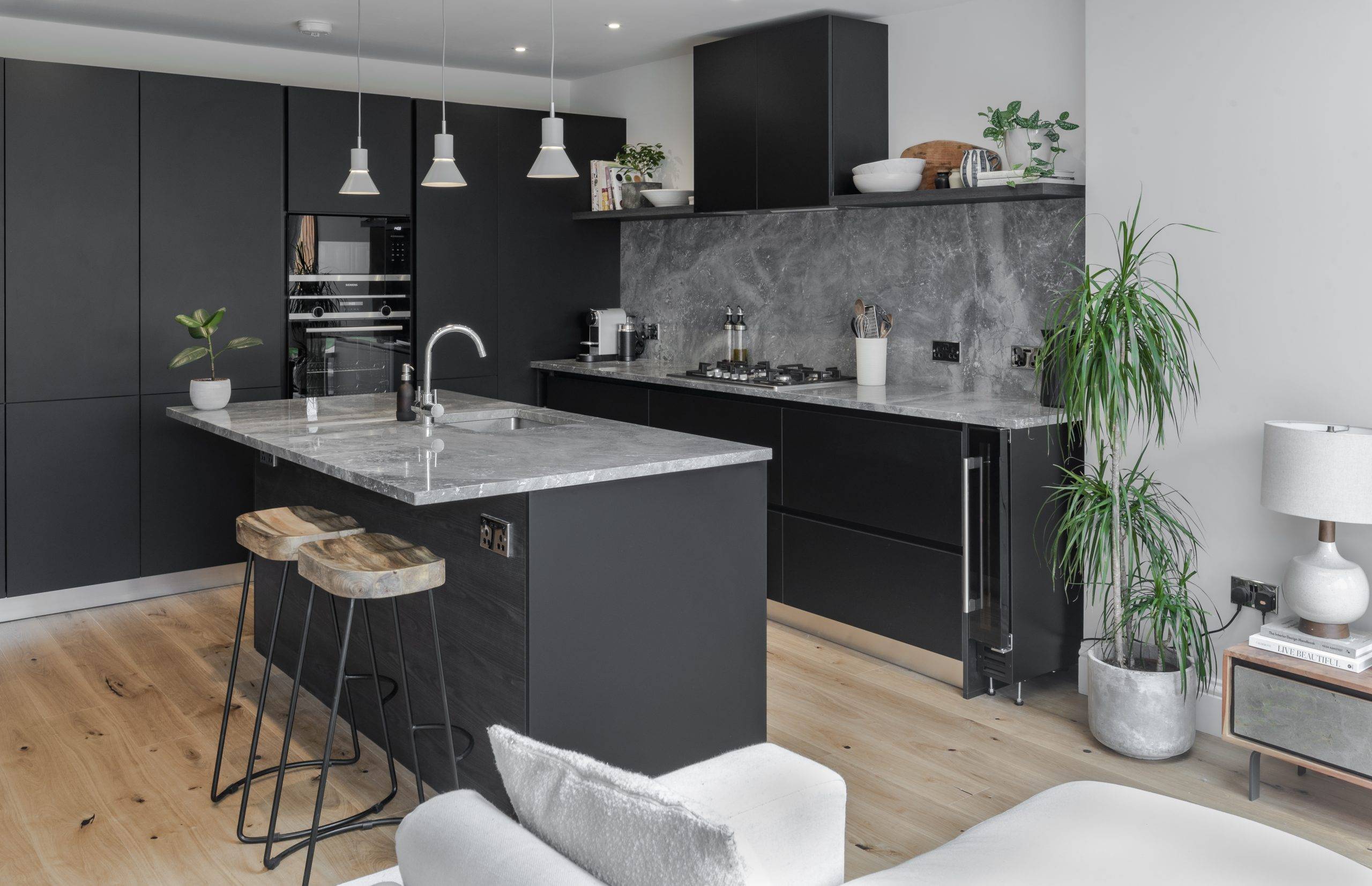 Nobilia Modern Grey Stone Island Kitchen 1 | Jaystone Kitchens, Oldham