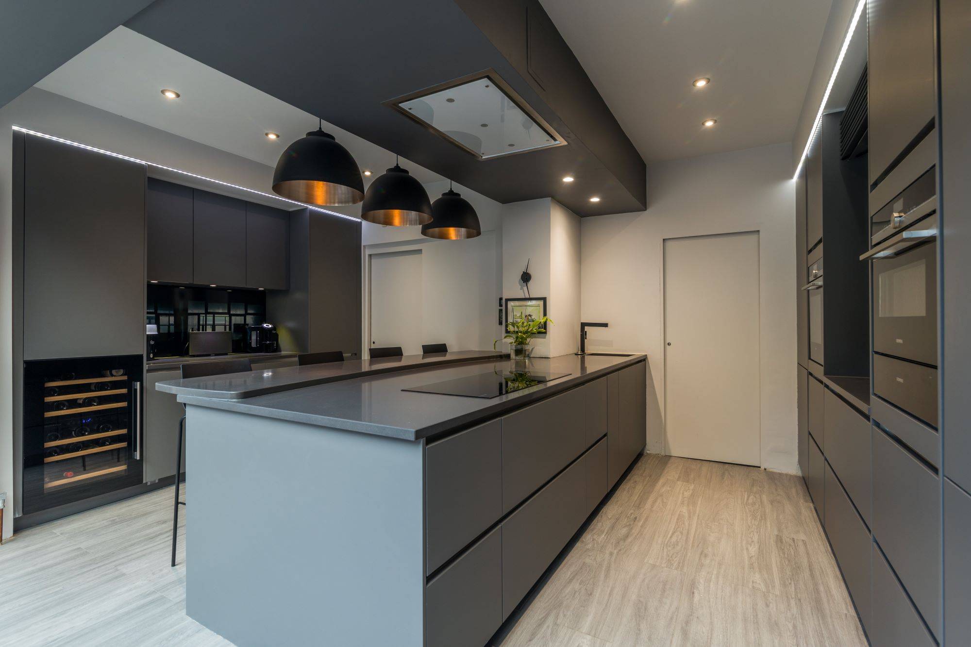 Nobilia Matt Grey Kitchen With Island 2 | Jaystone Kitchens, Oldham