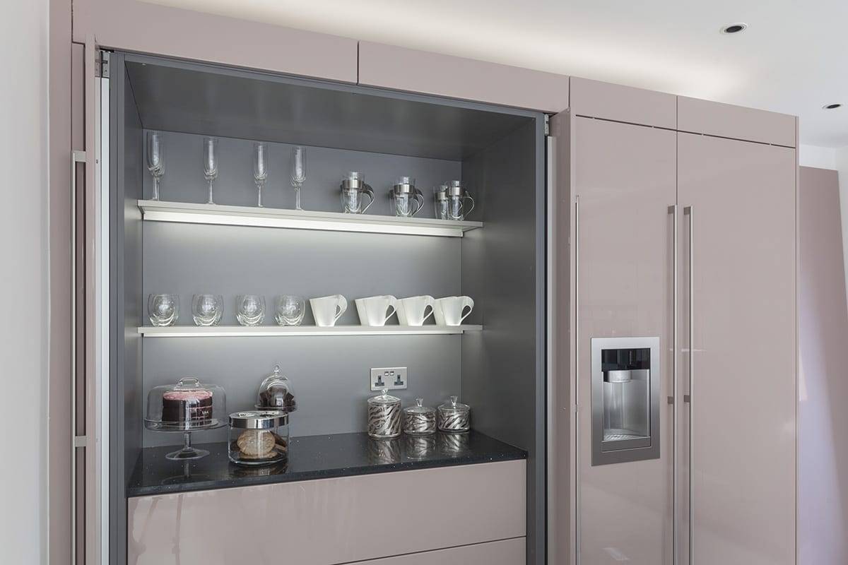 Lit Feature Shelves | Jaystone Kitchens, Oldham