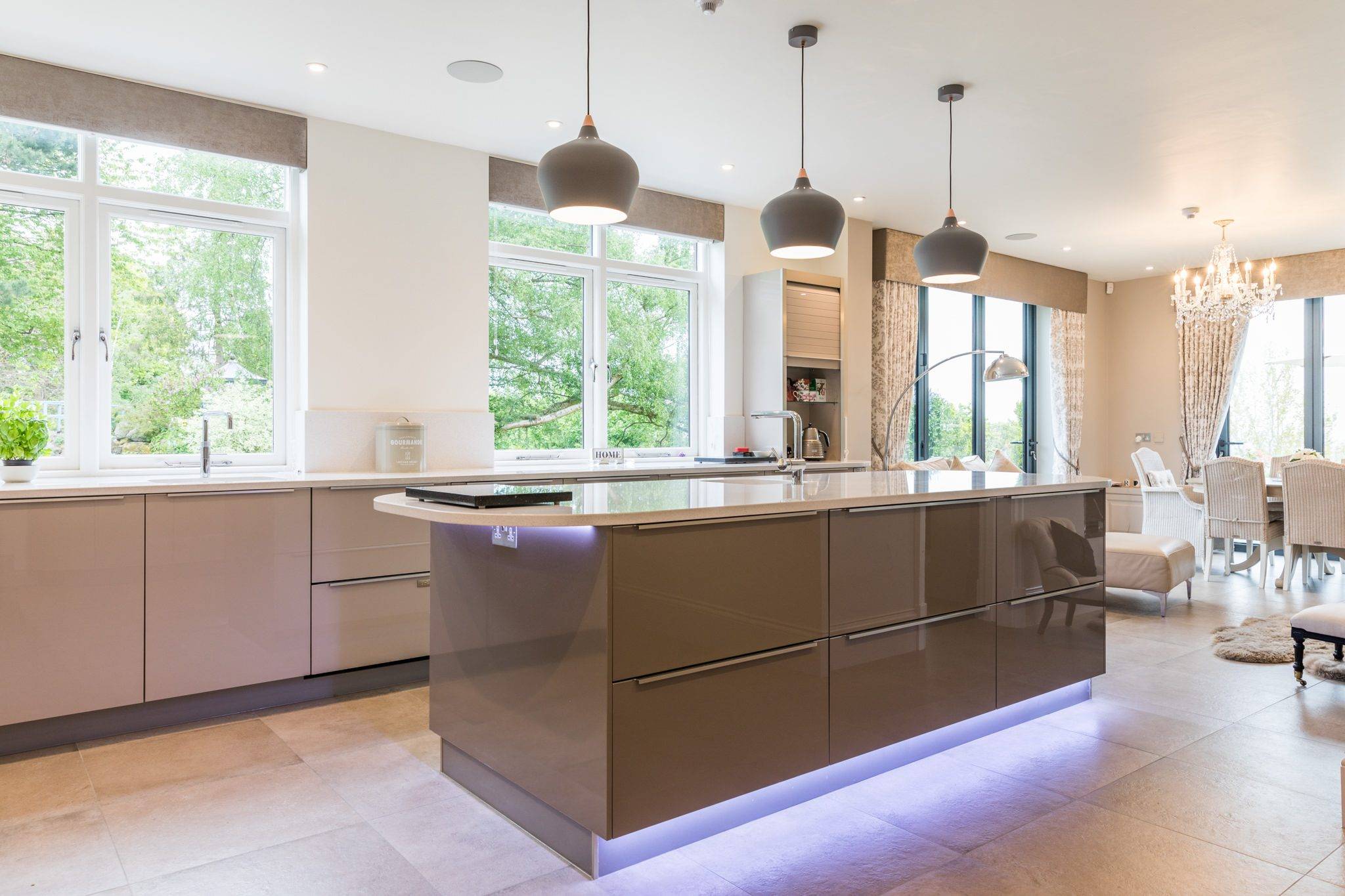 Nobilia Light Wooden Feature Kitchen 1 | Jaystone Kitchens, Oldham