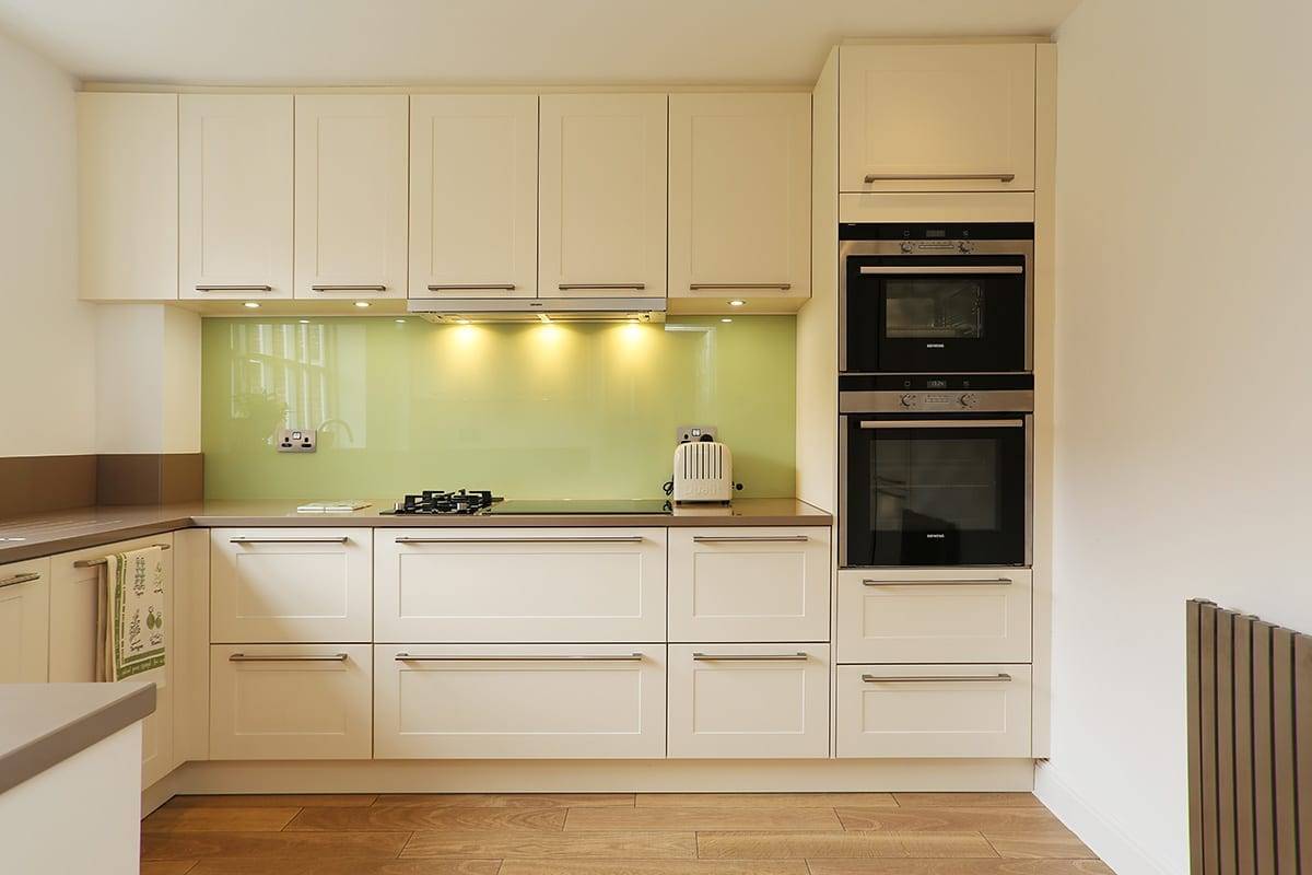 Lim Green Glazed Splashback | Jaystone Kitchens, Oldham