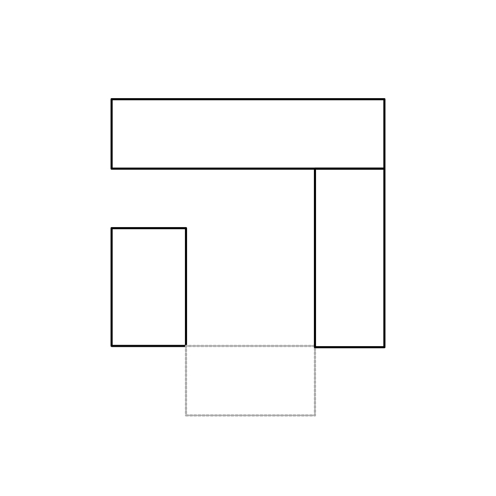 L-Shaped + Island