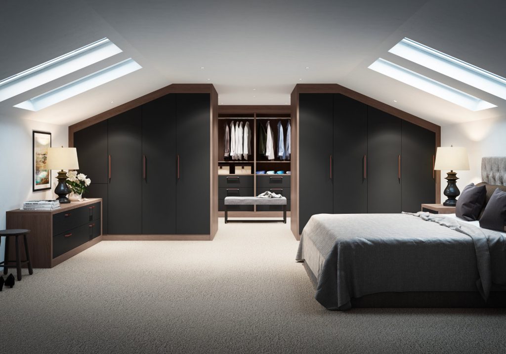 Daval Dark Modern Bedroom | Lux Interior, Macclesfield