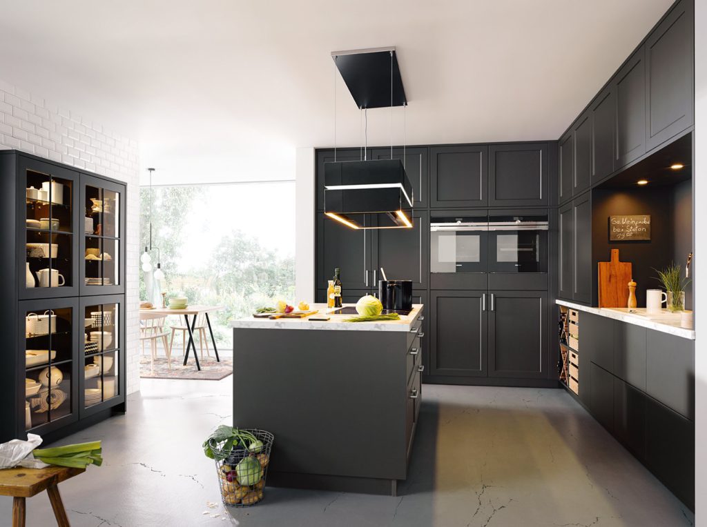 Schuller Shaker Open Plan L Shaped Kitchen With Island 1 | Lux Interior, Macclesfield