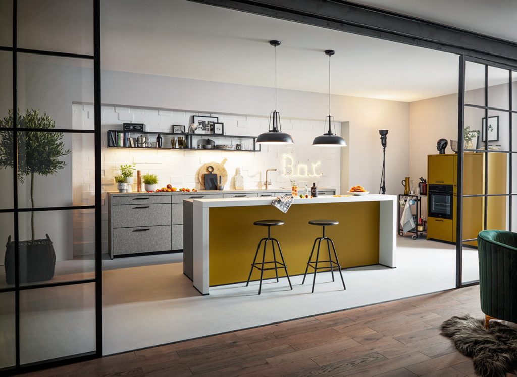 Schuller Vibrant Matt Modern Open Plan Kitchen With Island 1 | Lux Interior, Macclesfield