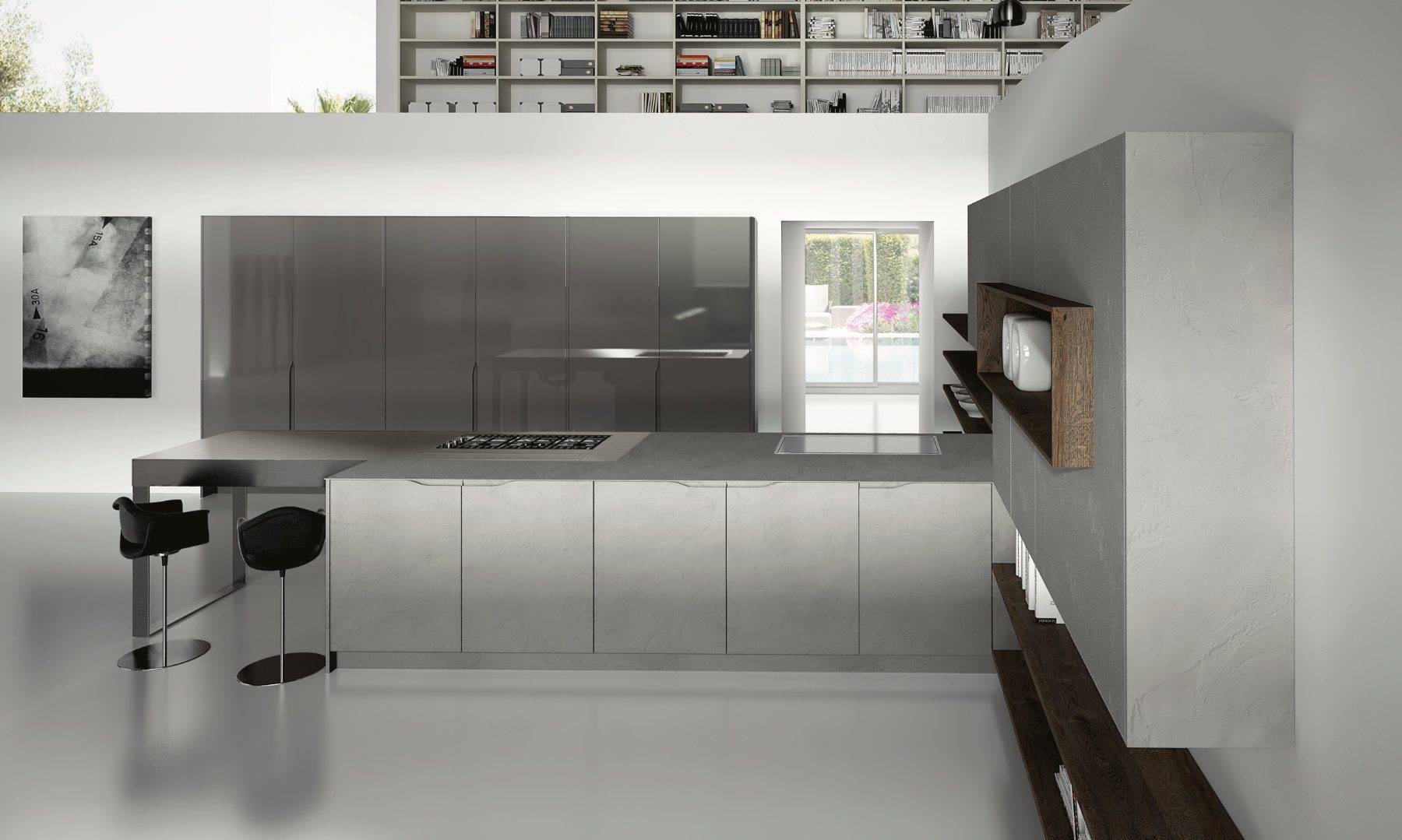 Nobilia Grey Stone Modern Kitchen | Lead Wolf, Macclesfield