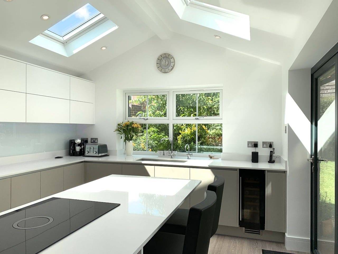 Pebble Grey True Handleless Kitchen In Warfield 1401 1 | Utopia Kitchens, Crowthorne
