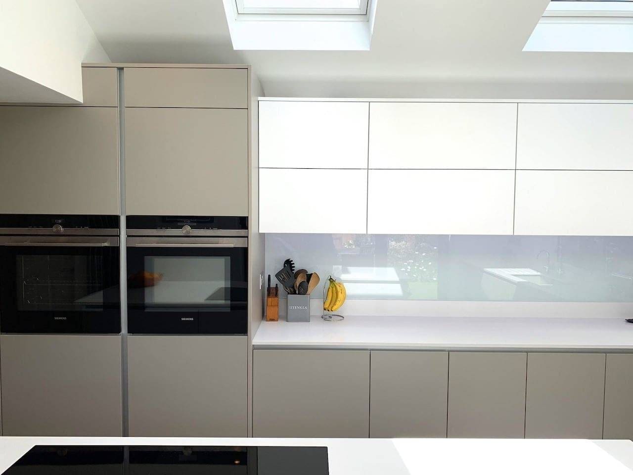 Pebble Grey True Handleless Kitchen In Warfield 1400 1 | Utopia Kitchens, Crowthorne