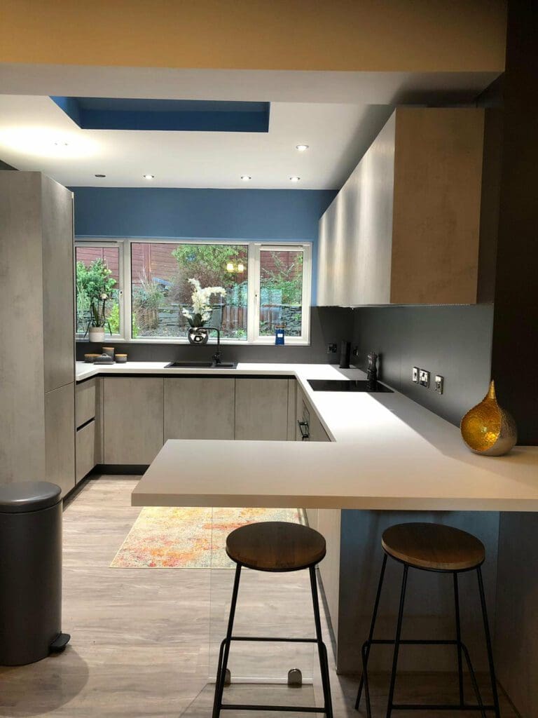 Concrete Handleless Kitchen