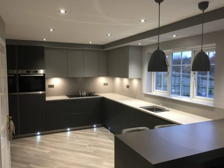 Grey Handleless Kitchen