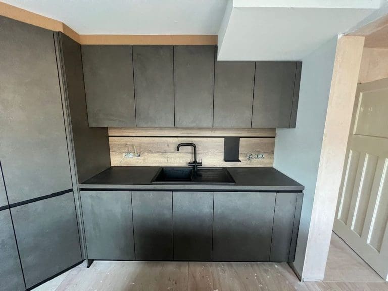 Grey Handleless Kitchen