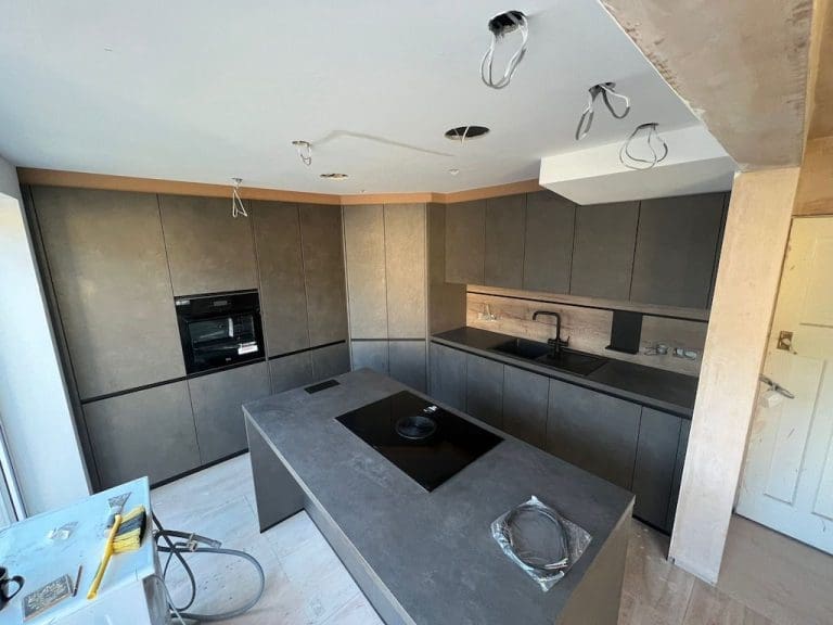 Grey Handleless Kitchen