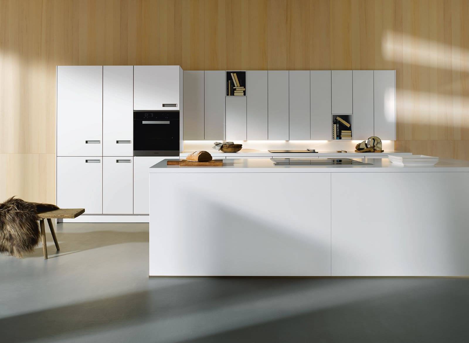 Stormer Matt Teal Ceramic Modern Handleless Kitchen 2 | Classique Kitchens, Carlisle