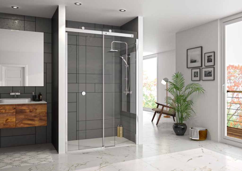 10 Series Sliding Door In Rececss Lr | Glasgow Kitchen