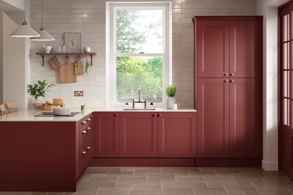 Haddington Elizabethan Red Est F01 | Glasgow Kitchen