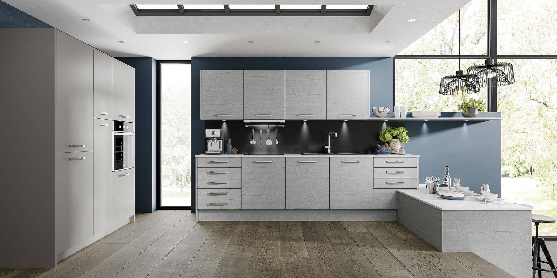 Tempo Bostonconcrete Stonegrey | Glasgow Kitchen