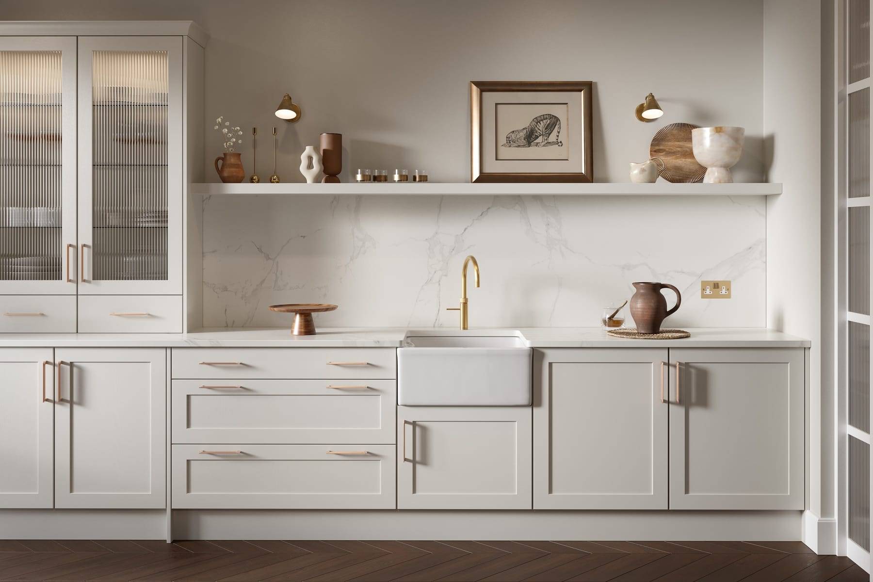 Hawkshaw Bleached Stone Est F01 | Glasgow Kitchen