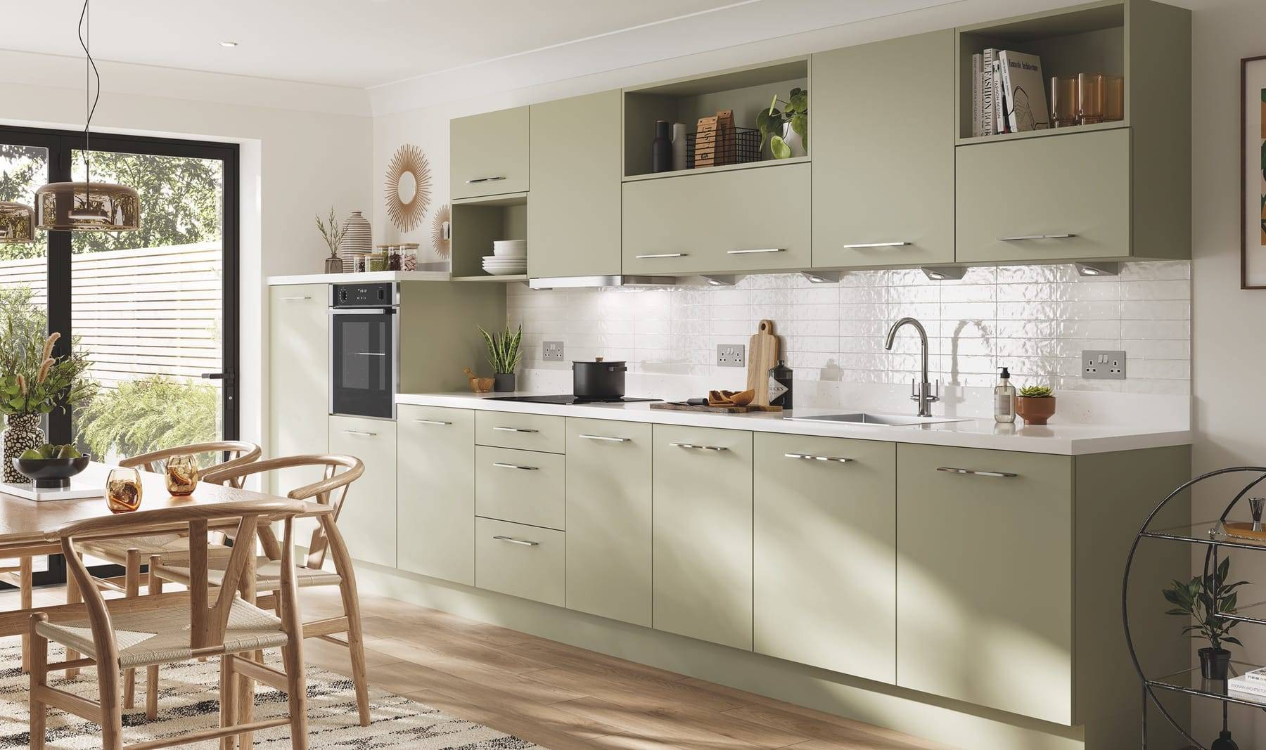Metro Sagegreen | Glasgow Kitchen