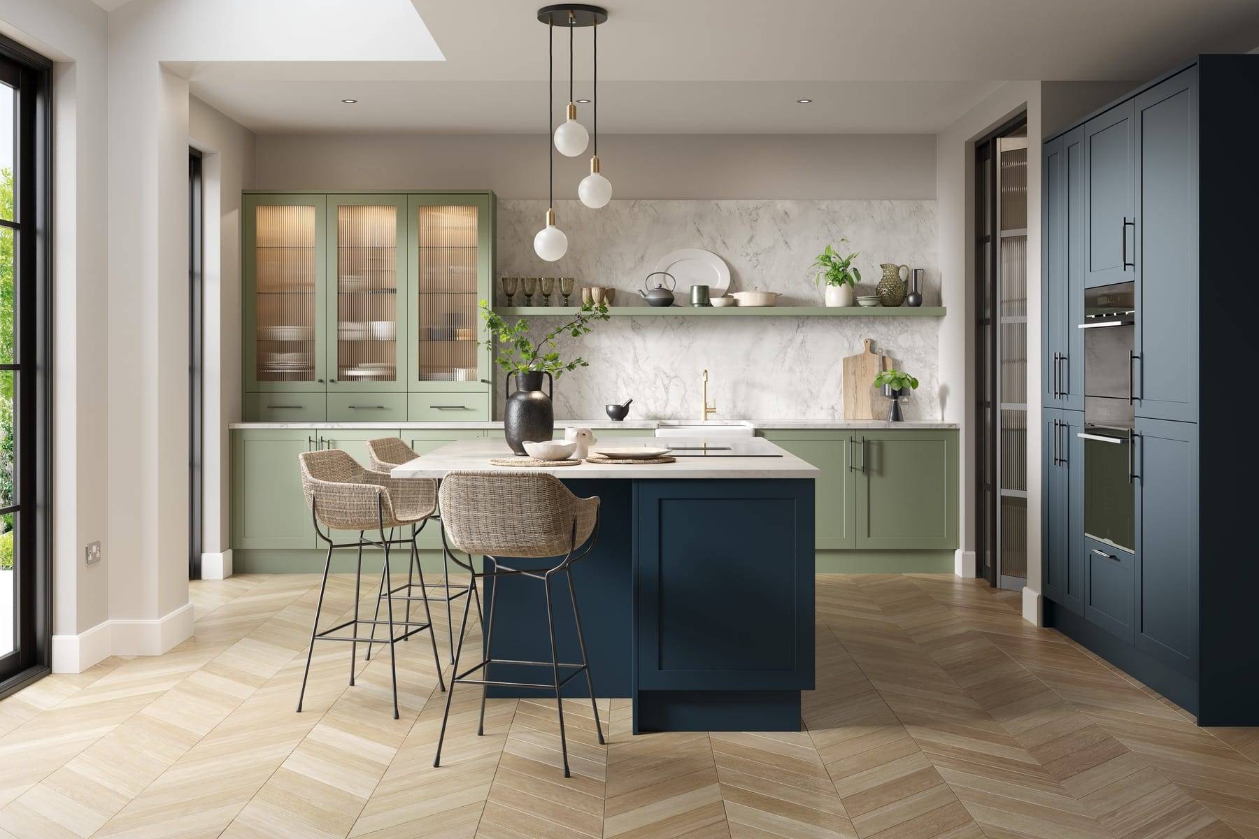 Appleton Reed Green Indigo Est F02 1 | Glasgow Kitchen