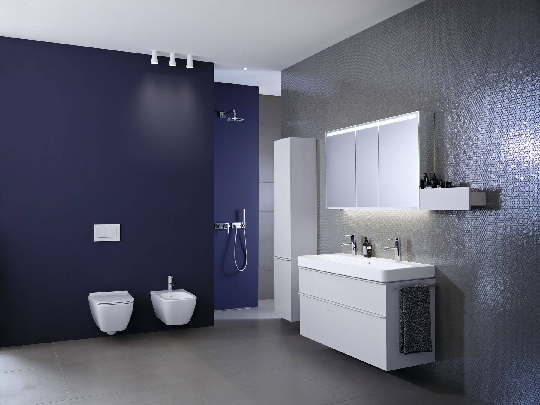 Merlyn Black Squared Double Entry Shower Panel Lr | Lead Wolf, Peterborough