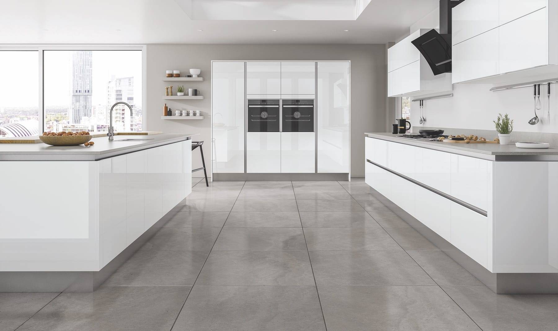 Moderna Gloss White 1 | Glasgow Kitchen