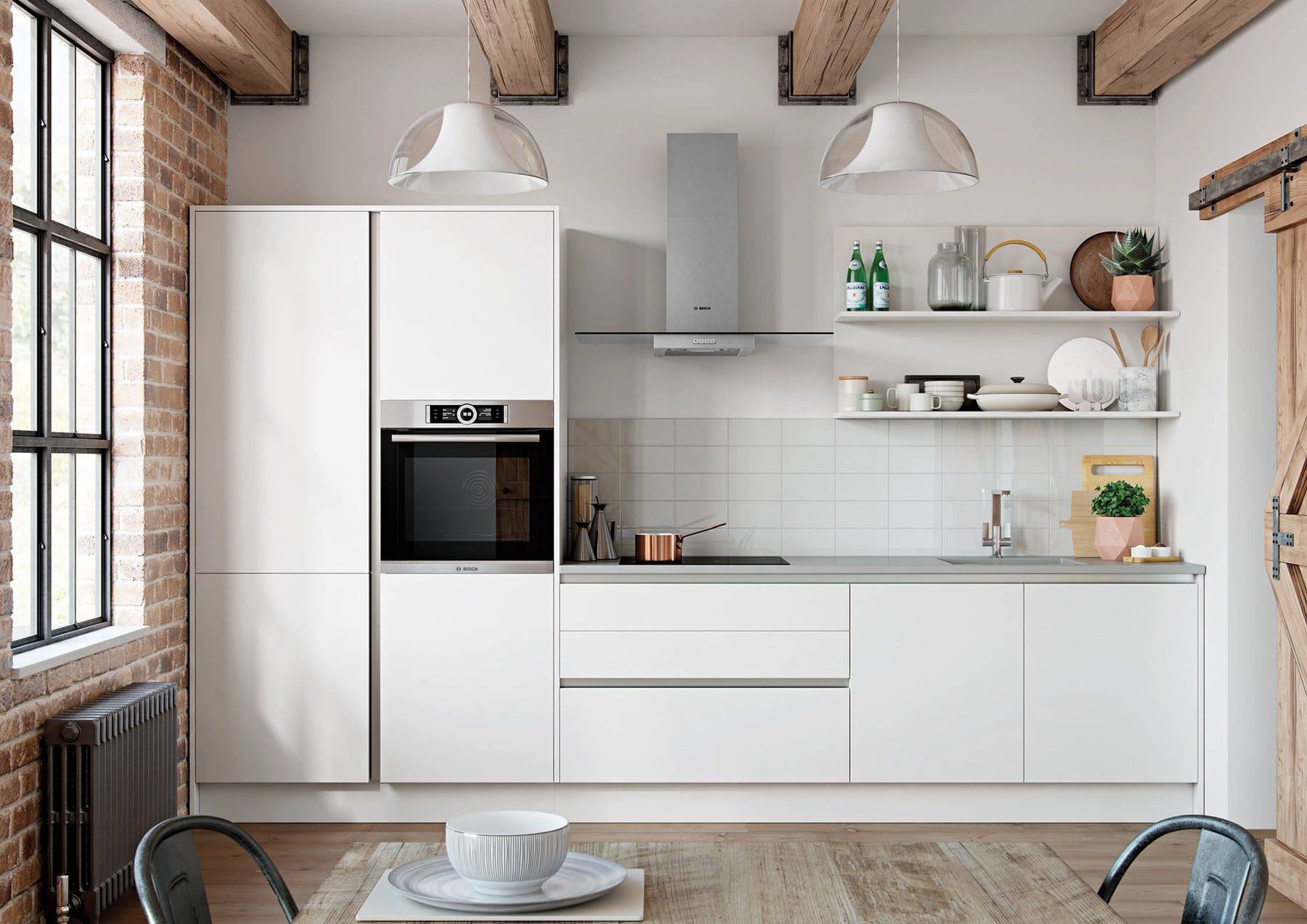 Zola Soft Matte White Compact Kitchen 1 | Colourhouse Interiors, Caterham