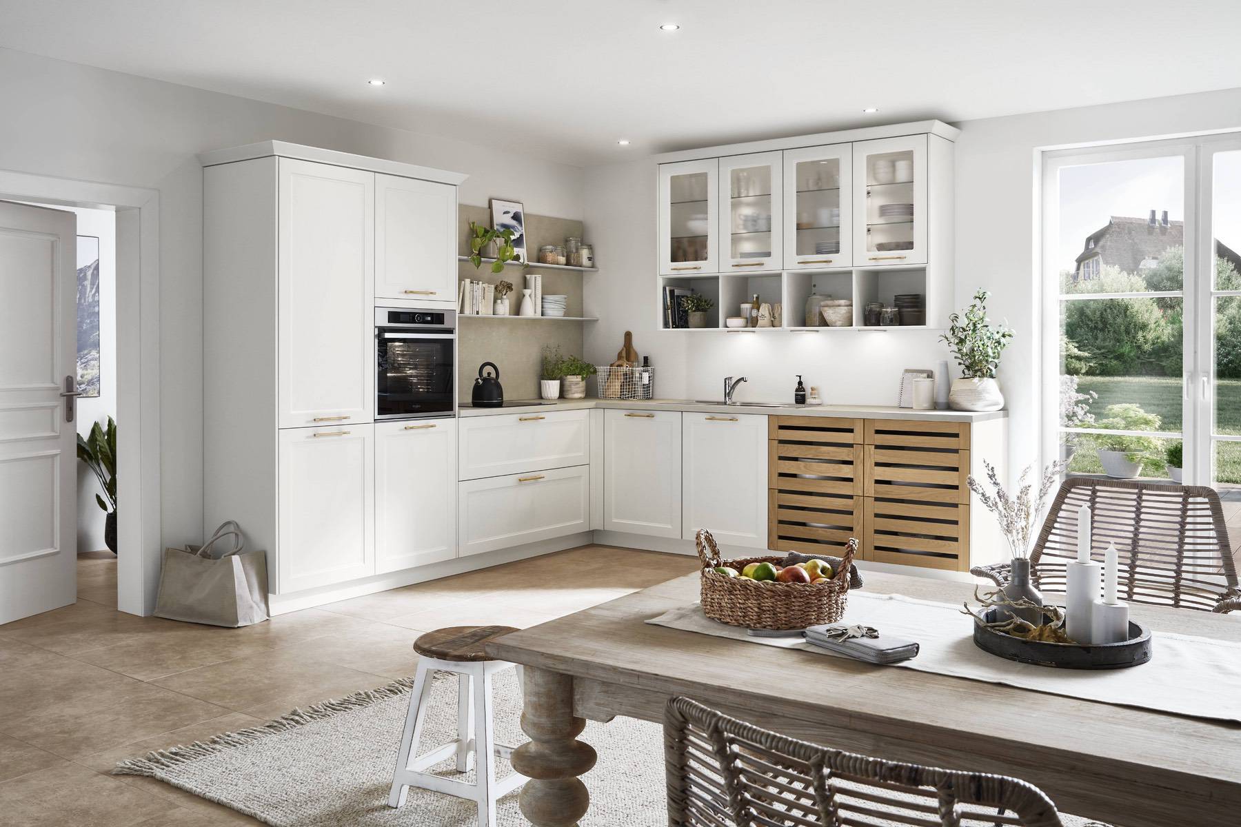 Nobilia Light Shaker Kitchen 1 | Lead Wolf, Gotham