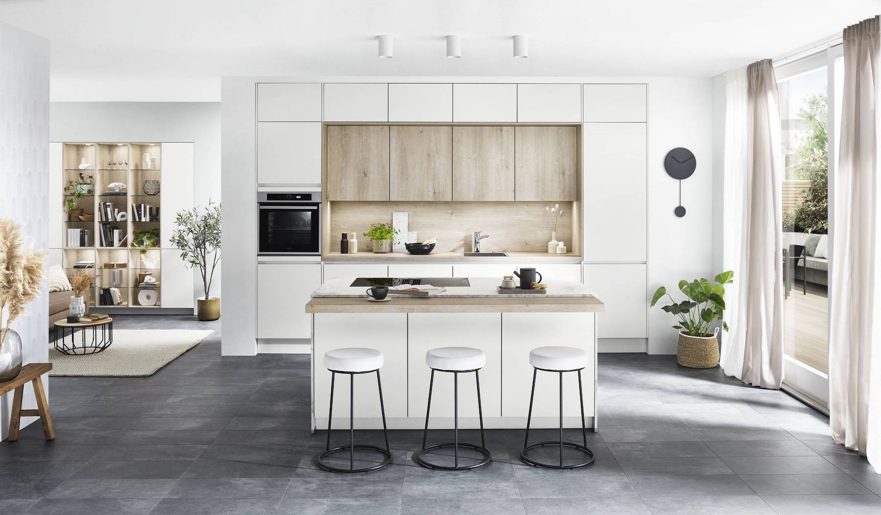 Nobilia Handleless Island Kitchen Light 3 | Lead Wolf, Gotham