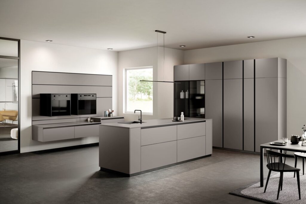 Rotpunkt Handleless Metallic Kitchen | Kavanagh Designs, Worthing