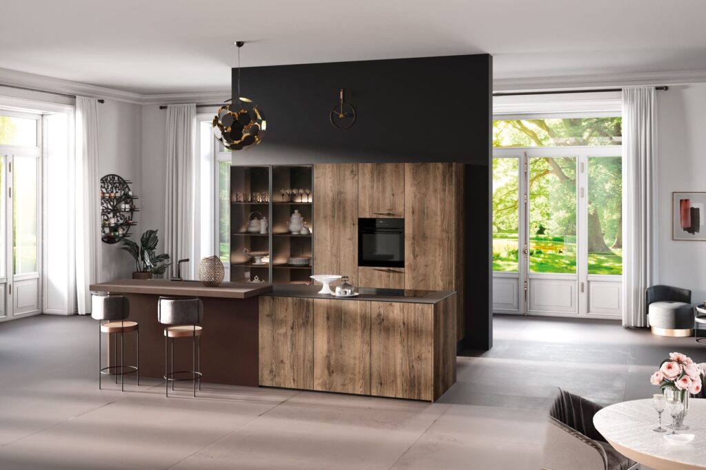 Rotpunkt Wood Handleless Kitchen 1 | Kavanagh Designs, Worthing