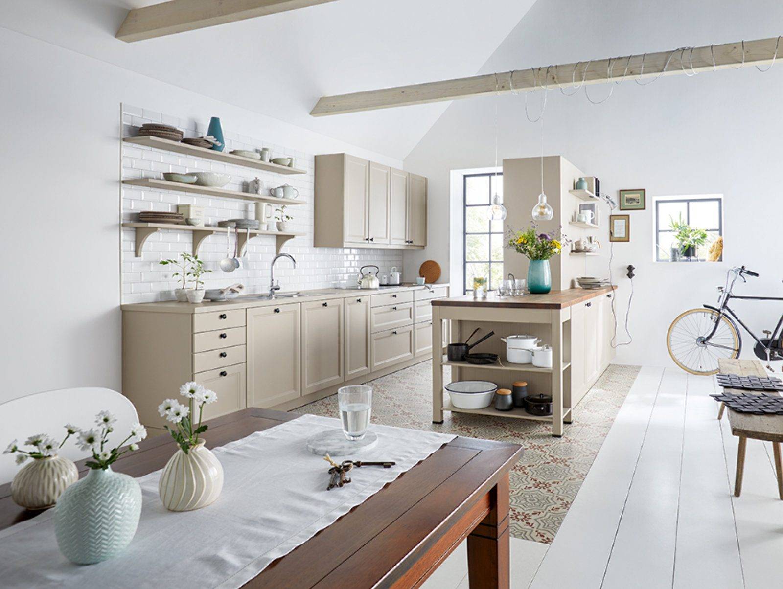 Schuller Light Shaker Kitchen With Island 1 | Joshua Donald Kitchens, Dunstable